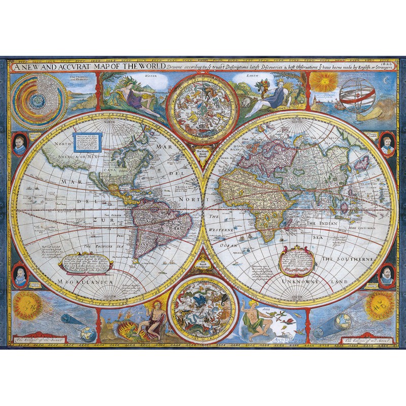 Puzzle Eurographics Mappa Del Mondo Antico Di 1000 Pezzi Kubekings It