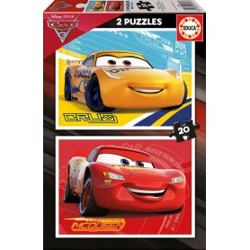 Puzzle Educa Auto 3 2 x 20 pezzi Puzzles Educa - 1