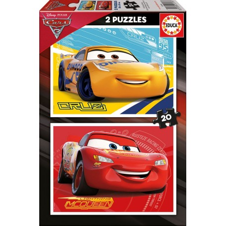 Puzzle Educa Auto 3 2 x 20 pezzi - Puzzles Educa