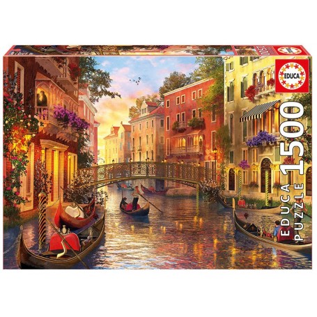 Puzzle Educa tramonto di Venezia di 1500 pezzi - Puzzles Educa