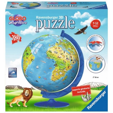 Puzzle 3D Ravensburger Globe Terráqueo New Edition da 180 pezzi - Ravensburger