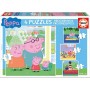 Puzzle Educa Peppa Pig Progressive 6 + 9 + 12 + 16 pezzi - Puzzles Educa