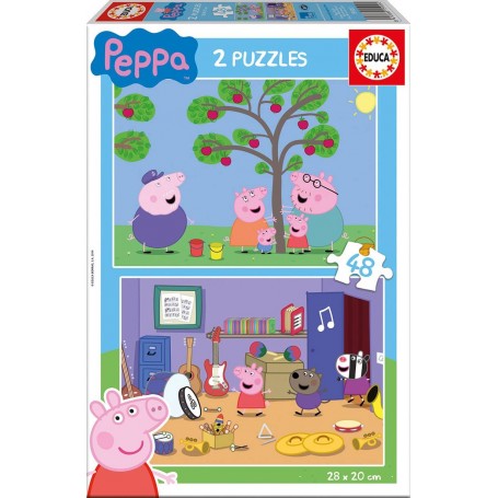 Puzzle Educa Peppa Pig 2 x 48 pezzi - Puzzles Educa