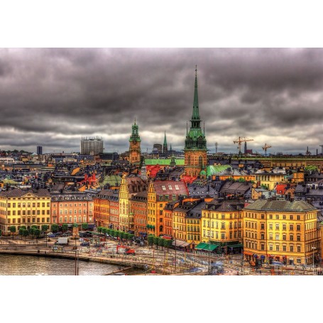 Puzzle Educa vista di Stoccolma, Svezia 1000 pezzi - Puzzles Educa