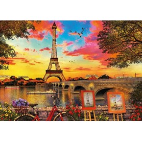 Puzzle Educa 3000 pezzi di tramonto a Parigi Puzzles Educa - 1