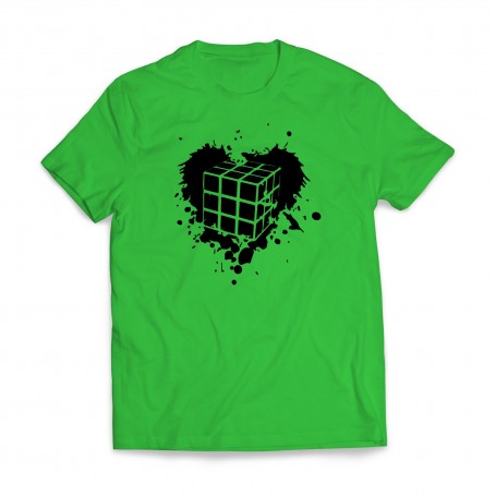Maglietta con il cuore del cubo di Rubik - Kubekings