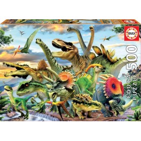 Puzzle Educa dinosauri di 500 pezzi Puzzles Educa - 1
