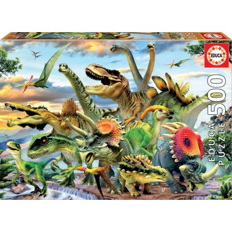 Puzzle Educa dinosauri di 500 pezzi - Puzzles Educa