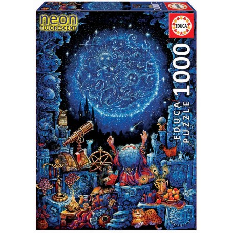 Puzzle Educa l'astrologo, neon 1000 pezzi - Puzzles Educa