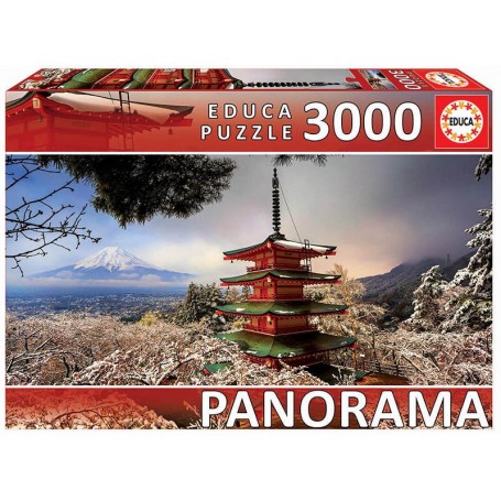 Puzzle Educa Panorama del Monte Fuji Japan di 3000 pezzi - Puzzles Educa