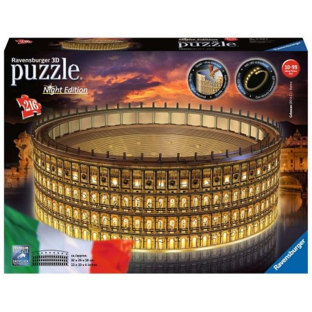 Puzzle 3D Ravensburger Coliseum Night Edition 216 Pezzi - Ravensburger