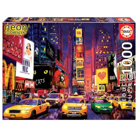 Puzzles Educa Times Square, New York (Neon) 1000 pezzi - Puzzles Educa