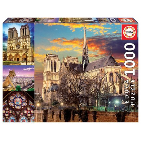 Puzzle Educa collage di Notre Dame di 1000 pezzi - Puzzles Educa
