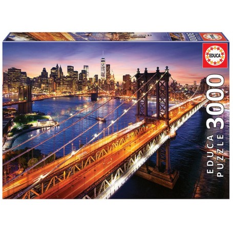 Puzzle Educa Manhattan al tramonto 3000 pezzi - Puzzles Educa
