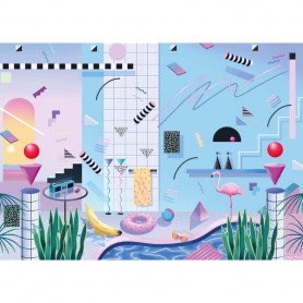 Puzzle cloudberries 1000 pezzi a bordo piscina Cloudberries - 1