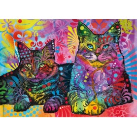 Puzzle Heye 2 gatti dedicati da 1000 pezzi Heye - 1
