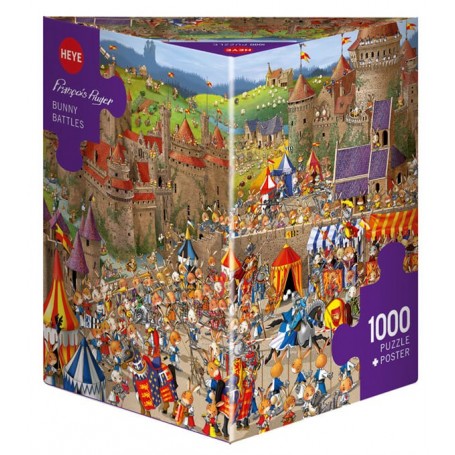 Puzzle Heye battaglia del coniglio da 1000 pezzi Heye - 1