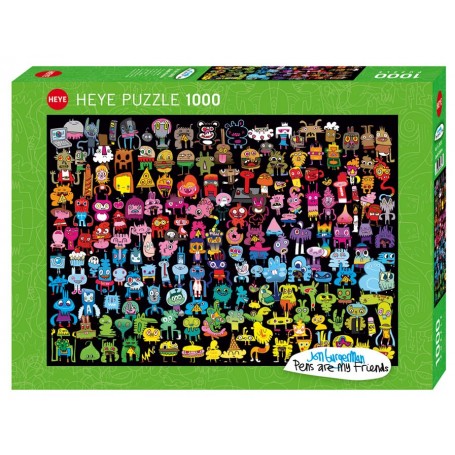 Puzzle Heye Scribble, arcobaleno di 1000 pezzi Heye - 1