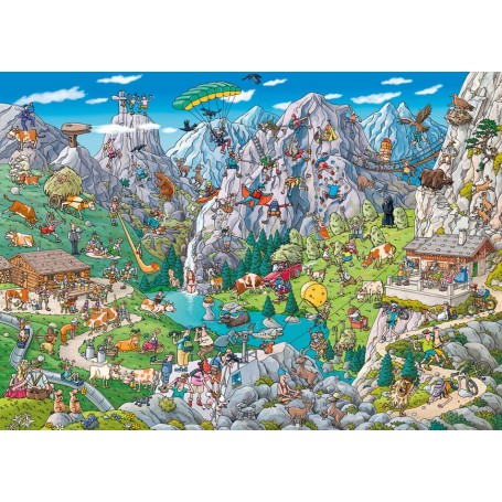 Puzzle Heye divertimento alpino da 1000 pezzi - Heye