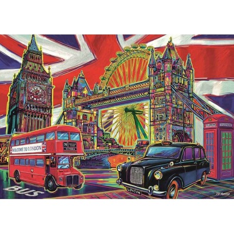 Puzzle Trefl colori di Londra 1000 pezzi - Puzzles Trefl