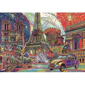Puzzle Trefl i colori di Parigi di 1000 pezzi Puzzles Trefl - 1