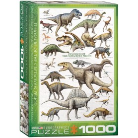 Puzzle Eurographics dinosauri cretacei da 1000 pezzi Eurographics - 1
