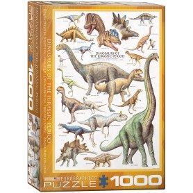 Puzzle Eurographics dinosauri giurassici da 1000 pezzi Eurographics - 1