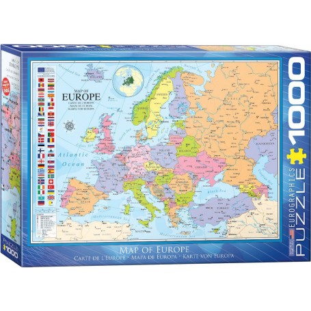Puzzle Eurographics mappa europea di 1000 pezzi - Eurographics
