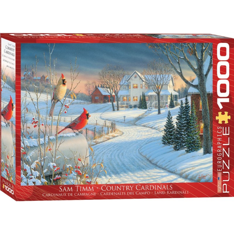 Ravensburger 12000888 - Cervi e cervi in inverno - puzzle 1000 pezzi