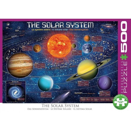 Puzzle Eurographics il sistema solare illustrato da 500 pezzi - 