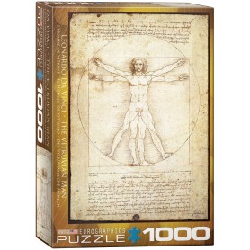 Puzzle Eurographics l'uomo vitruvio da 1000 pezzi Eurographics - 1
