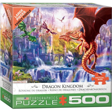 Puzzle Eurographics Dragon Kingdom di 500 Piéces - Eurographics