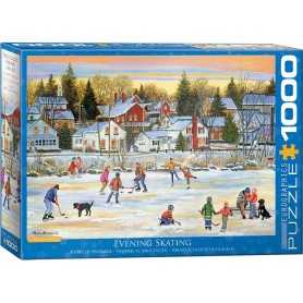 Puzzle Eurographics 1000 pezzi di pattinaggio al crepuscolo Eurographics - 1