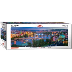 Puzzle Eurographics Panorama Praga, Repubblica Ceca di 1000 pezzi Eurographics - 1