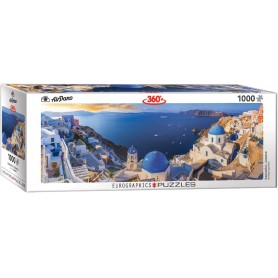 Puzzle Eurographics Panorama Santorini, Grecia 1000 pezzi Eurographics - 1