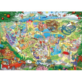 Puzzle Heye parco divertimenti da 1000 pezzi Heye - 1