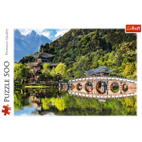 Puzzle Trefl Il laghetto dei Draghi Neri - Lijiang China 500 Puzzles Trefl - 1