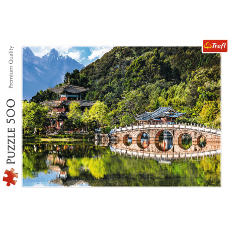 Puzzle Trefl Il laghetto dei Draghi Neri - Lijiang China 500 - Puzzles Trefl