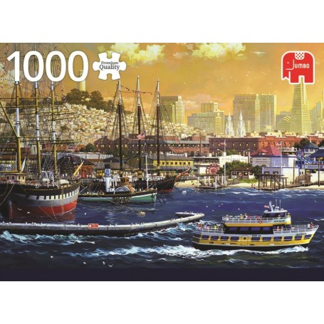 Puzzle Jumbo baia portuale di San Francisco da 1000 pezzi - Jumbo