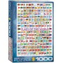 Puzzle Eurographics 1000 pezzi di bandiere mondiali - Eurographics