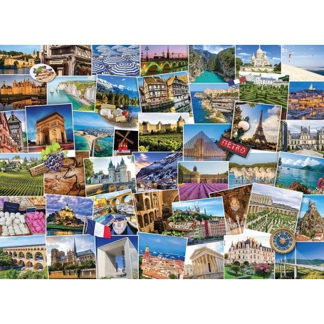 Puzzle Eurographics Globetrotter France da 1000 pezzi - Eurographics