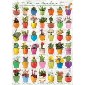 Puzzle Eurographics cactus e piante grasse da 1000 pezzi Eurographics - 1