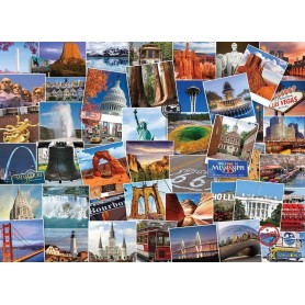 Puzzle Eurographics Globetrotter Collection: Stati Uniti di 1000 pezzi Eurographics - 1
