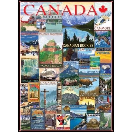 Puzzle Eurographics Travels Canada Classics 1000 pezzi - Eurographics