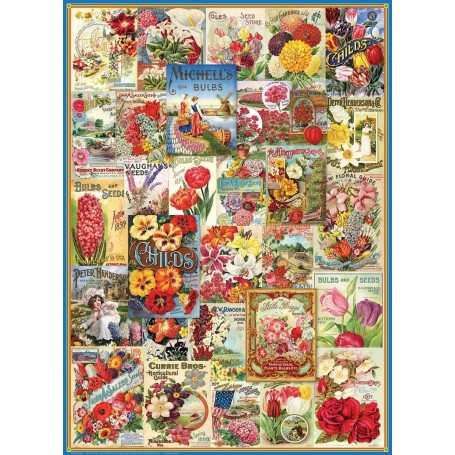 Puzzle Eurographics catalogo di semi di fiori da 1000 pezzi - Eurographics