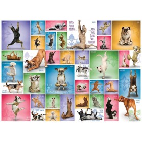 Puzzle Eurographics Cani Yoga 1000 Pezzi Eurographics - 1