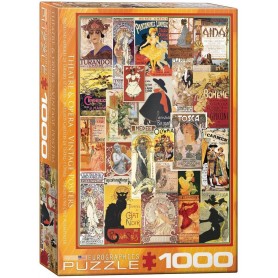 Puzzle Eurographics vintage e manifesti d'opera, 1000 pezzi Eurographics - 1