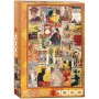 Puzzle Eurographics vintage e manifesti d'opera, 1000 pezzi - Eurographics