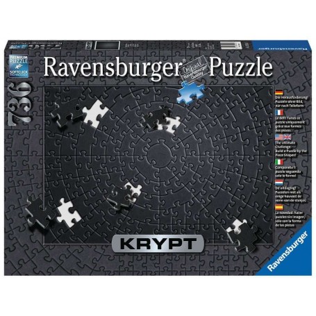 Puzzle Ravensburger Krypt Nero 736 Pezzi - Ravensburger