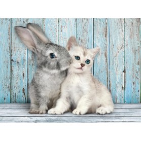 Puzzle Clementoni Gatto & Coniglio 500 Pezzi - Clementoni